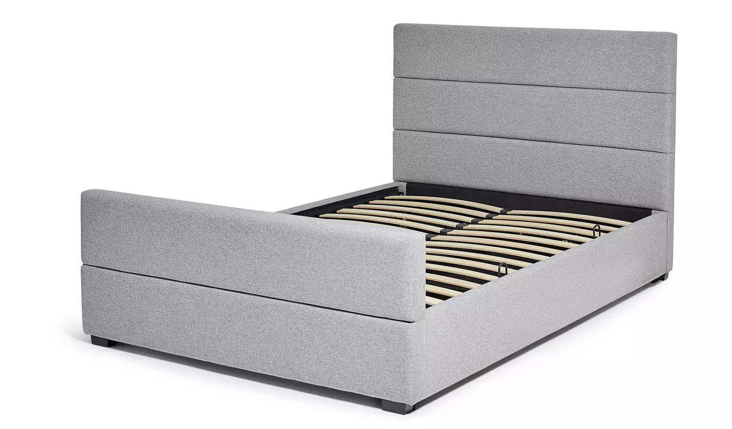 Argos Home Costa Fabric Double Ottoman Bed Frame - Grey