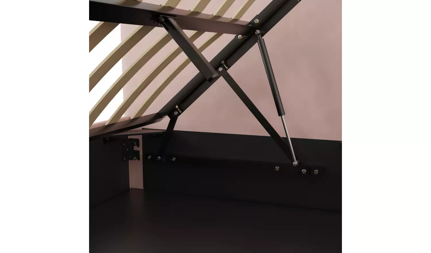 GFW Chiswick Single Side Lift Ottoman Bed - Pink