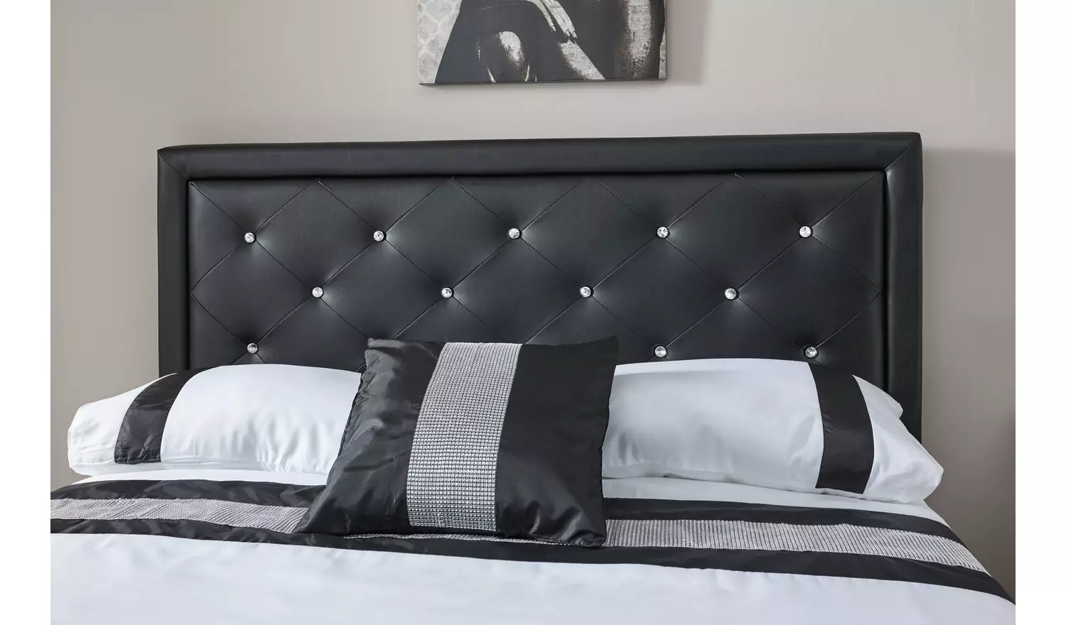 GFW Hollywood Ottoman Kingsize Bed Frame - Black