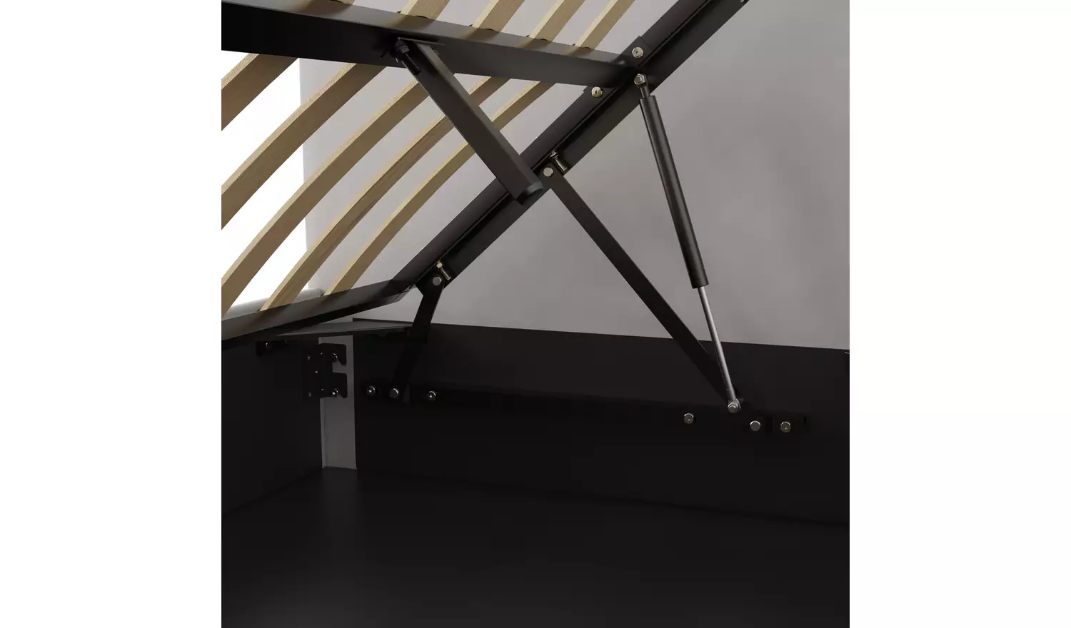 GFW Chiswick Single Side Lift Ottoman Bed - Grey