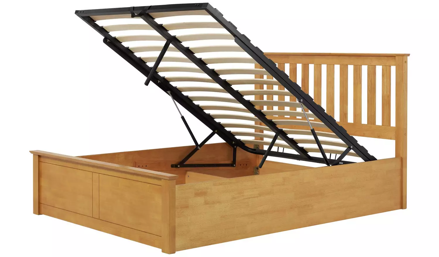 Birlea Phoenix Small Double End Lift Ottoman Bed - Oak