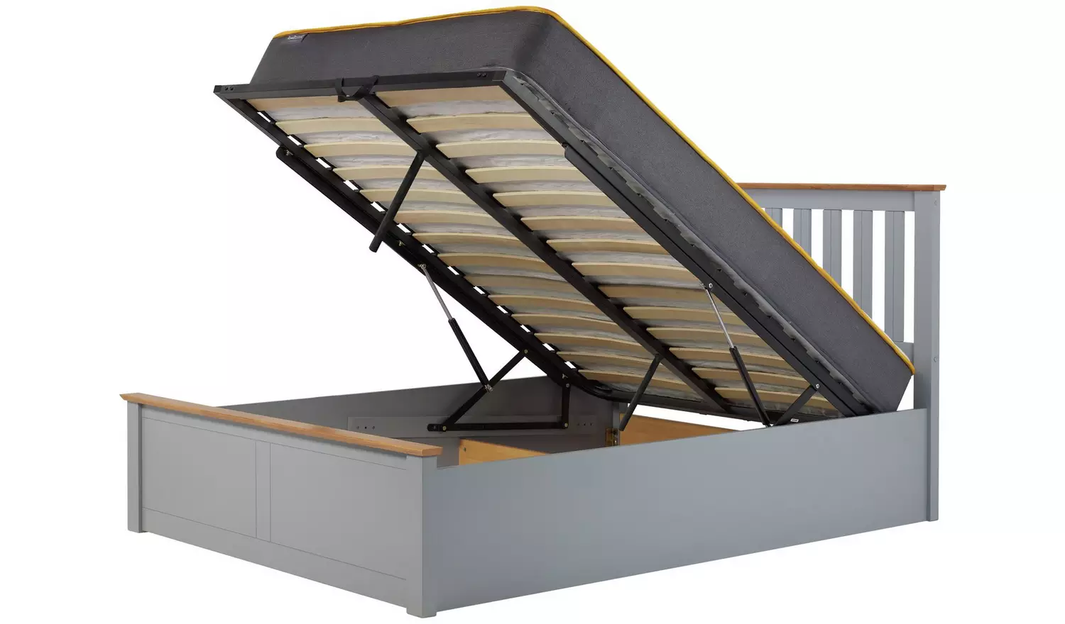 Birlea Phoenix Small Double End Lift Ottoman Bed- Grey