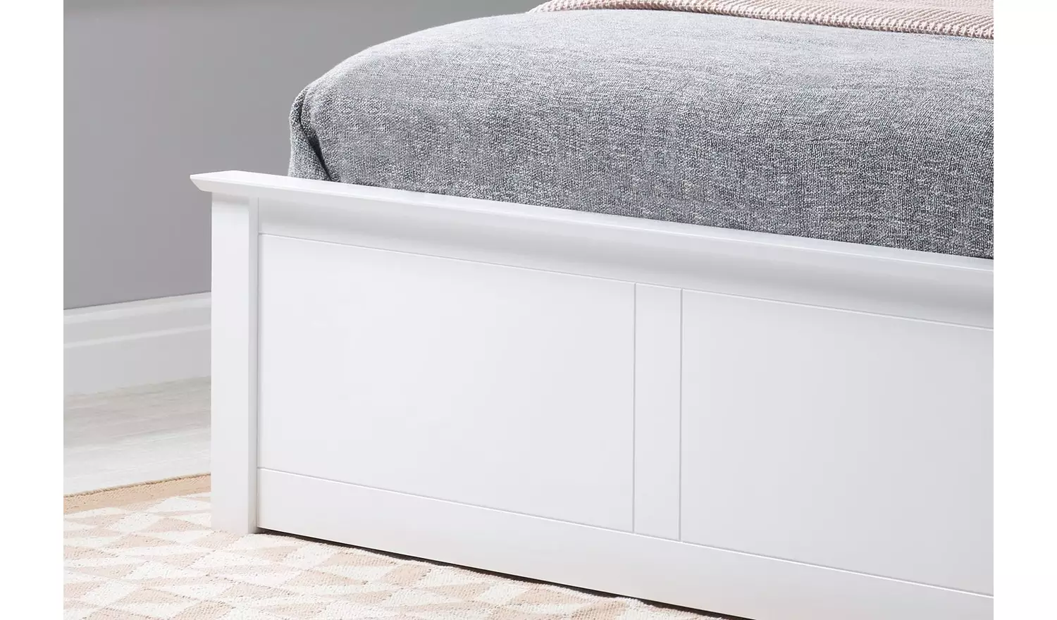 Birlea Phoenix Small Double End Lift Ottoman Bed - White