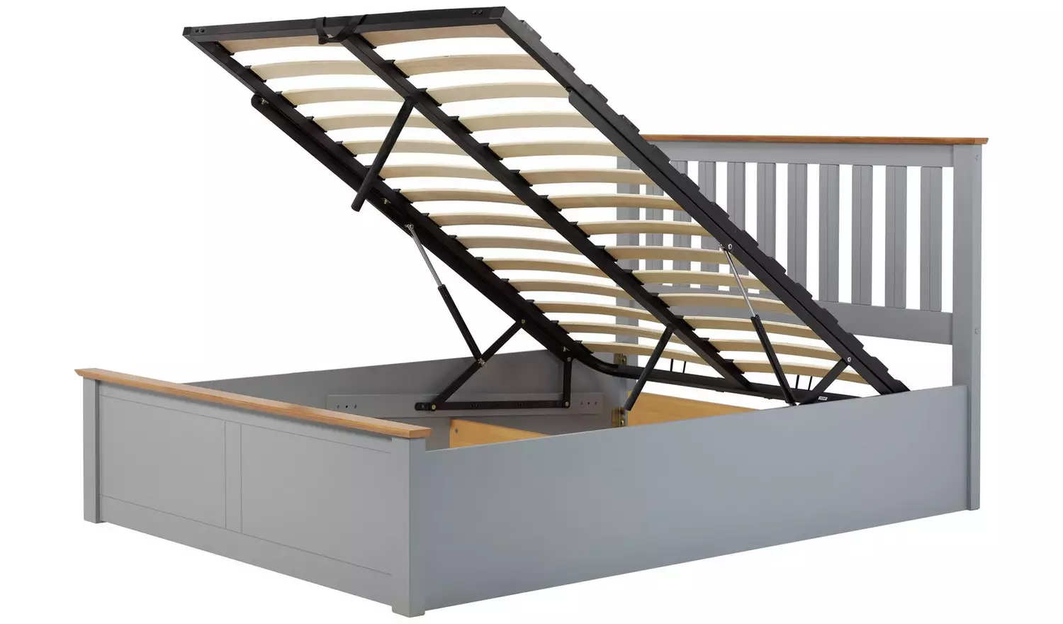 Birlea Phoenix Kingsize End Lift Ottoman Bed - Stone Grey