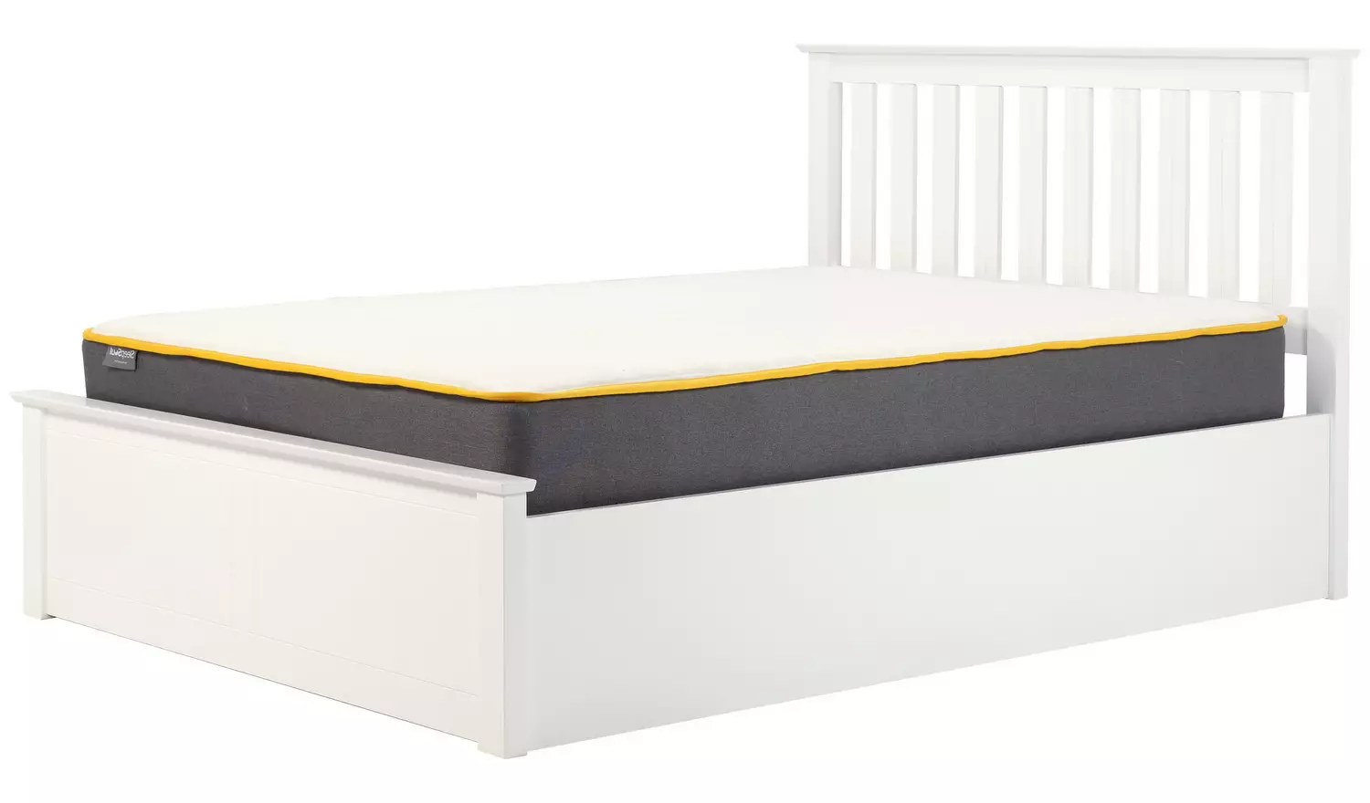 Birlea Phoenix Kingsize End Lift Ottoman Bed - White