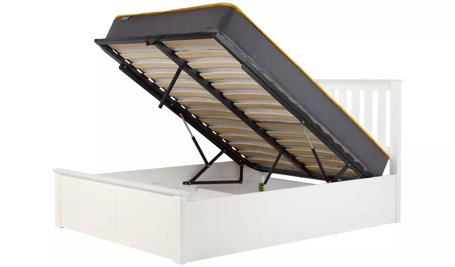 Birlea Phoenix Kingsize End Lift Ottoman Bed - White