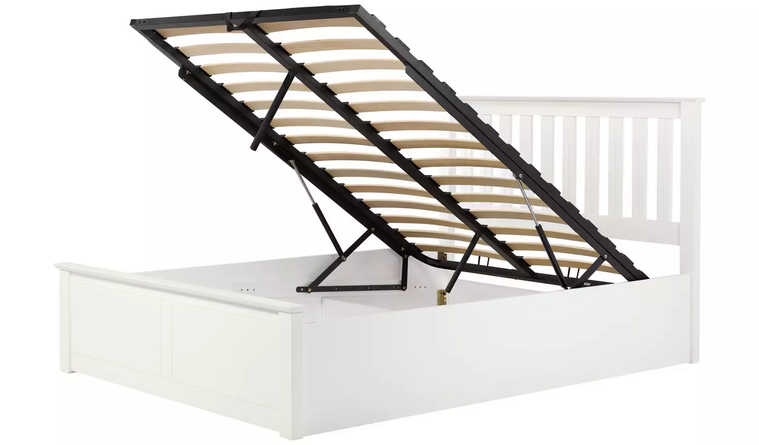 Birlea Phoenix Kingsize End Lift Ottoman Bed - White