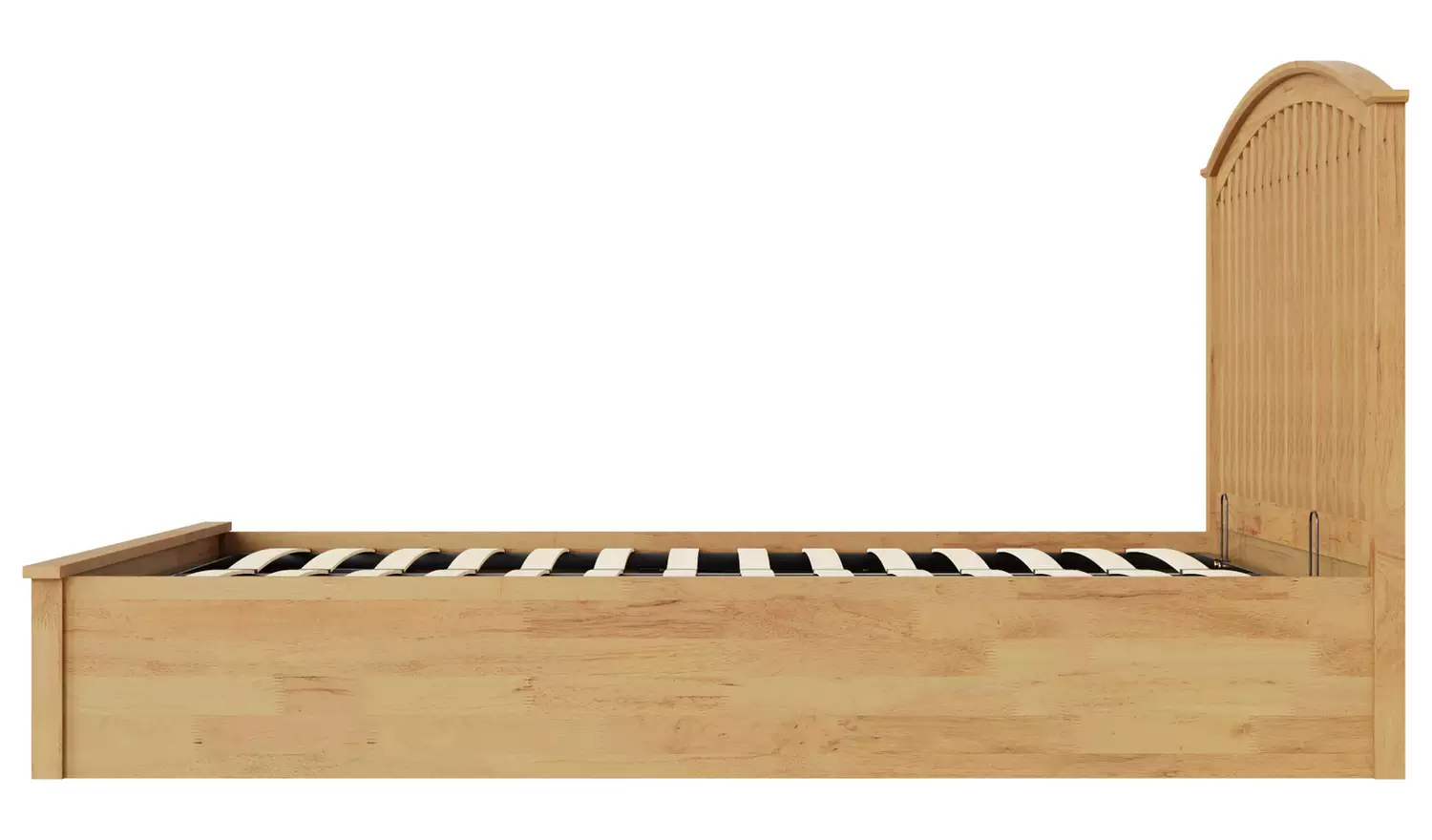 GFW Madrid Ottoman Double Wooden Bed Frame - Oak Effect