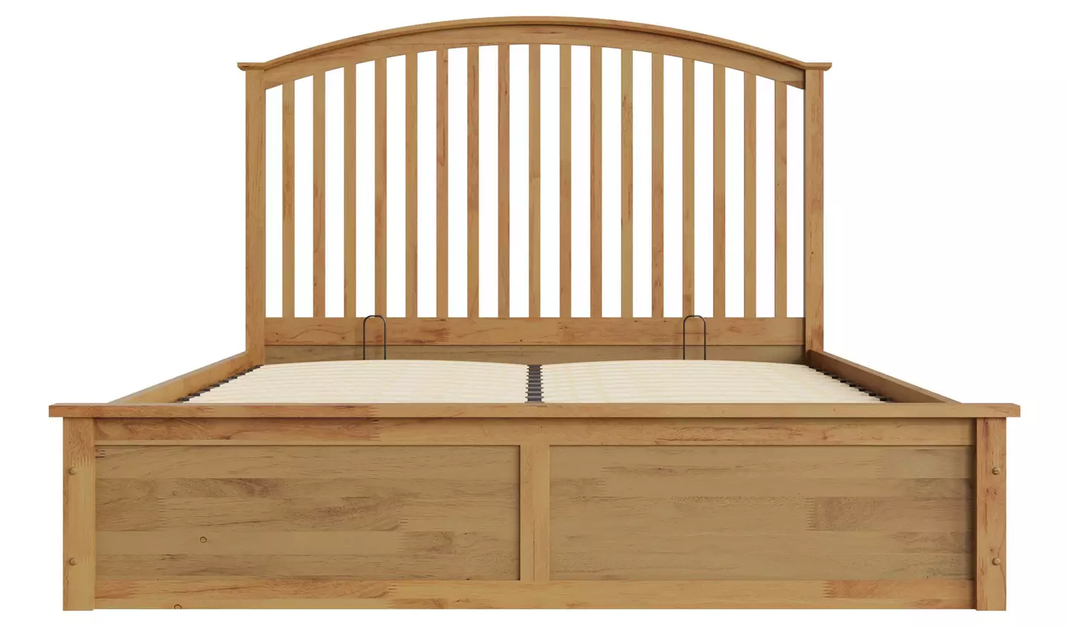 GFW Madrid Ottoman Double Wooden Bed Frame - Oak Effect