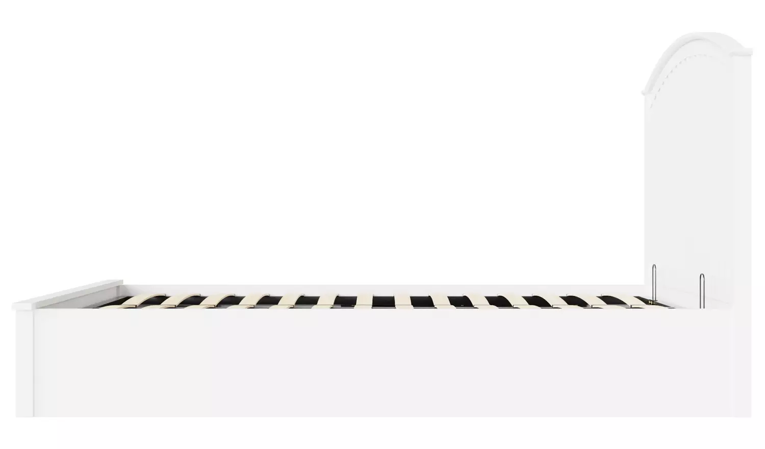 GFW Madrid Ottoman Double Wooden Bed Frame - White