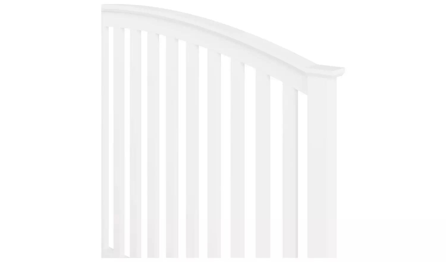 GFW Madrid Ottoman Double Wooden Bed Frame - White