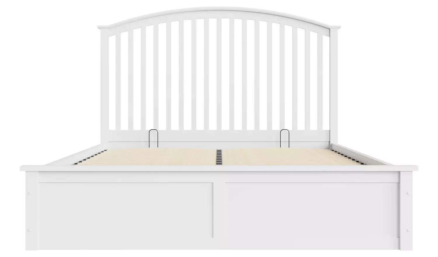 GFW Madrid Ottoman Kingsize Wooden Bed Frame - White