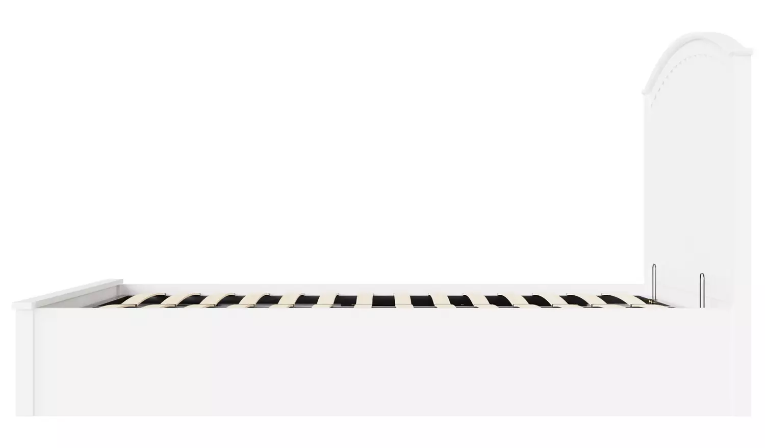 GFW Madrid Ottoman Kingsize Wooden Bed Frame - White