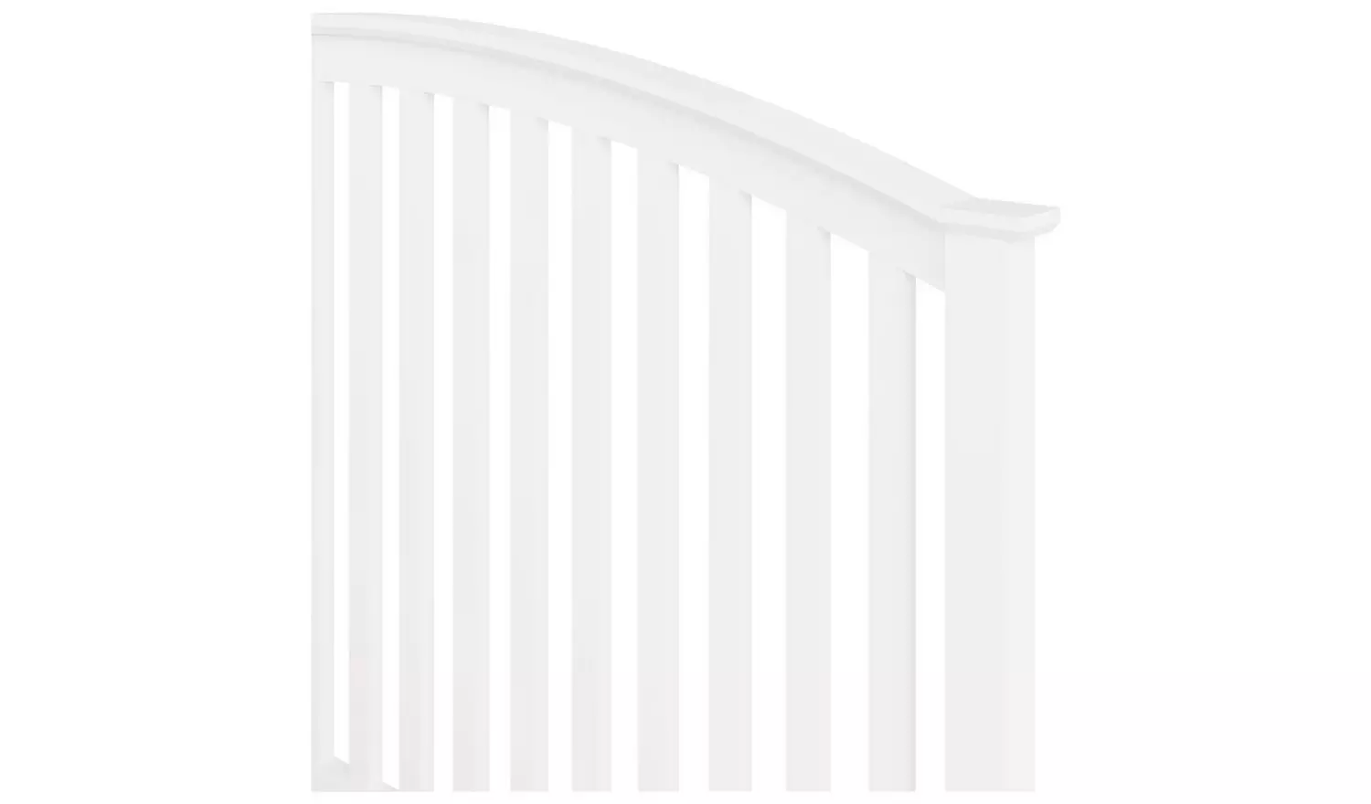 GFW Madrid Ottoman Kingsize Wooden Bed Frame - White