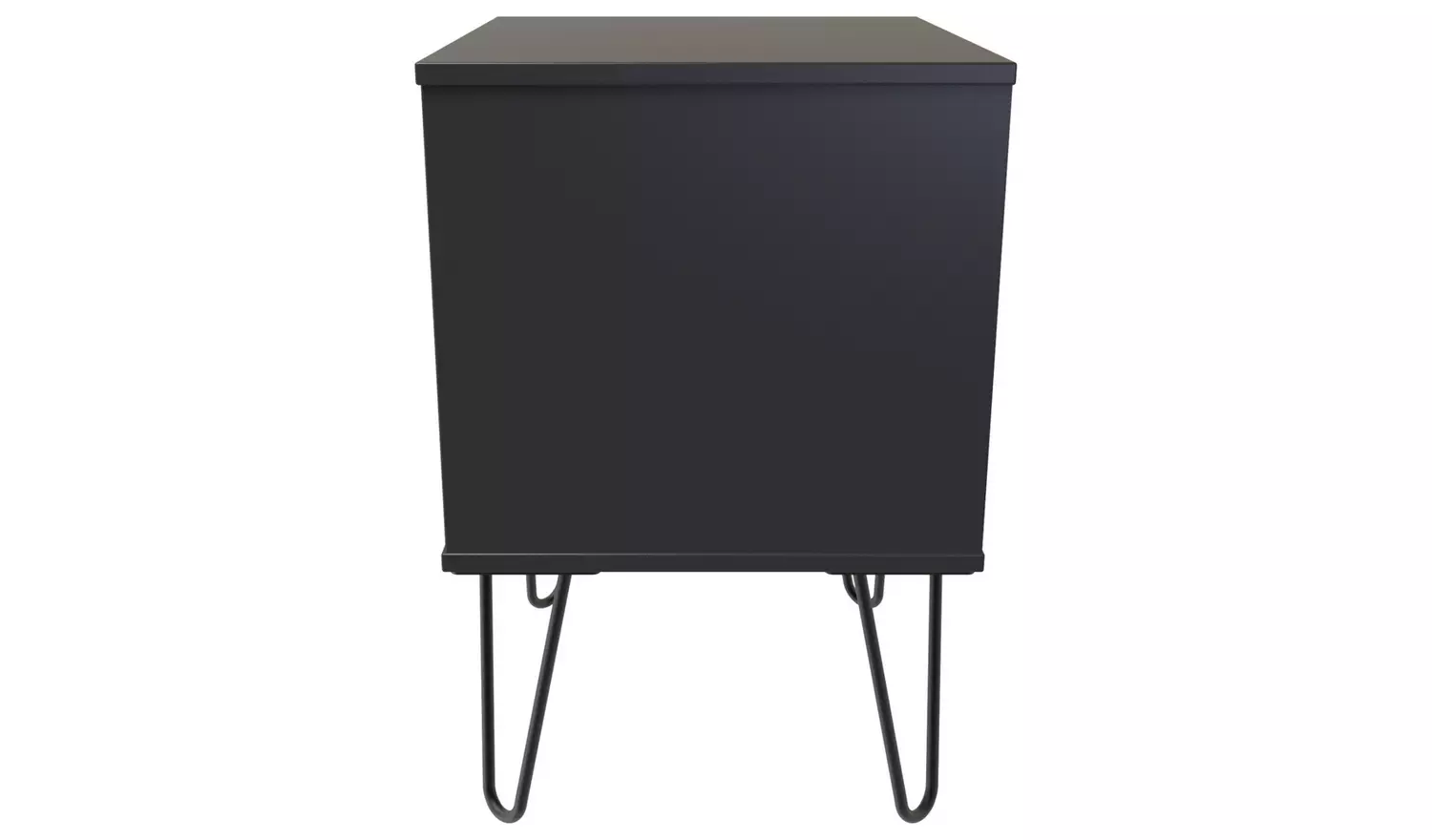 Verona 2 Drawer Bedside Table - Grey