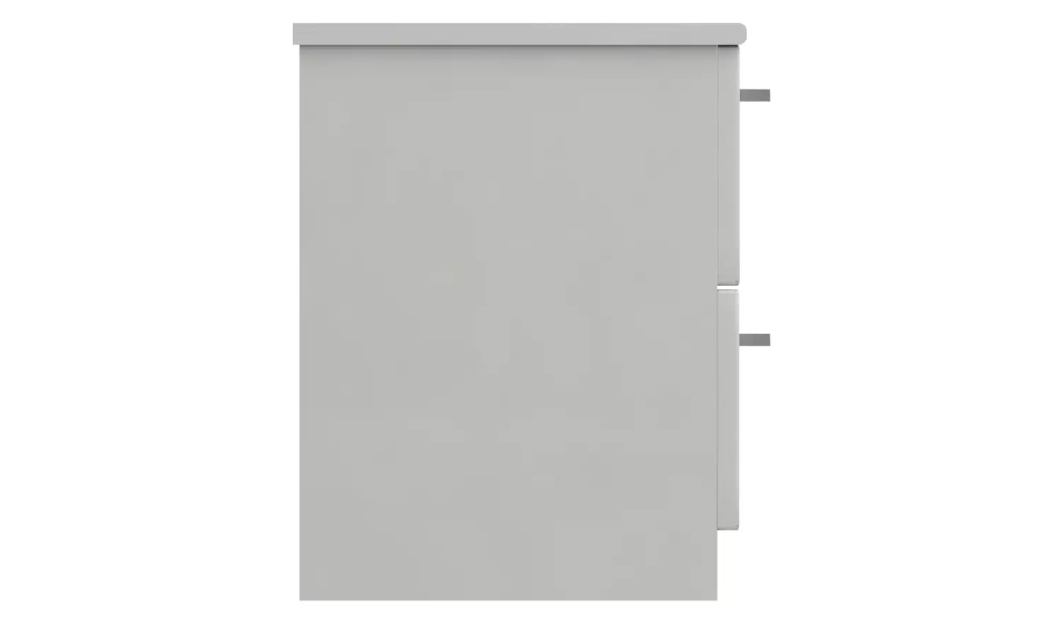 Hatfield 2 Drawer Bedside Table - White Gloss