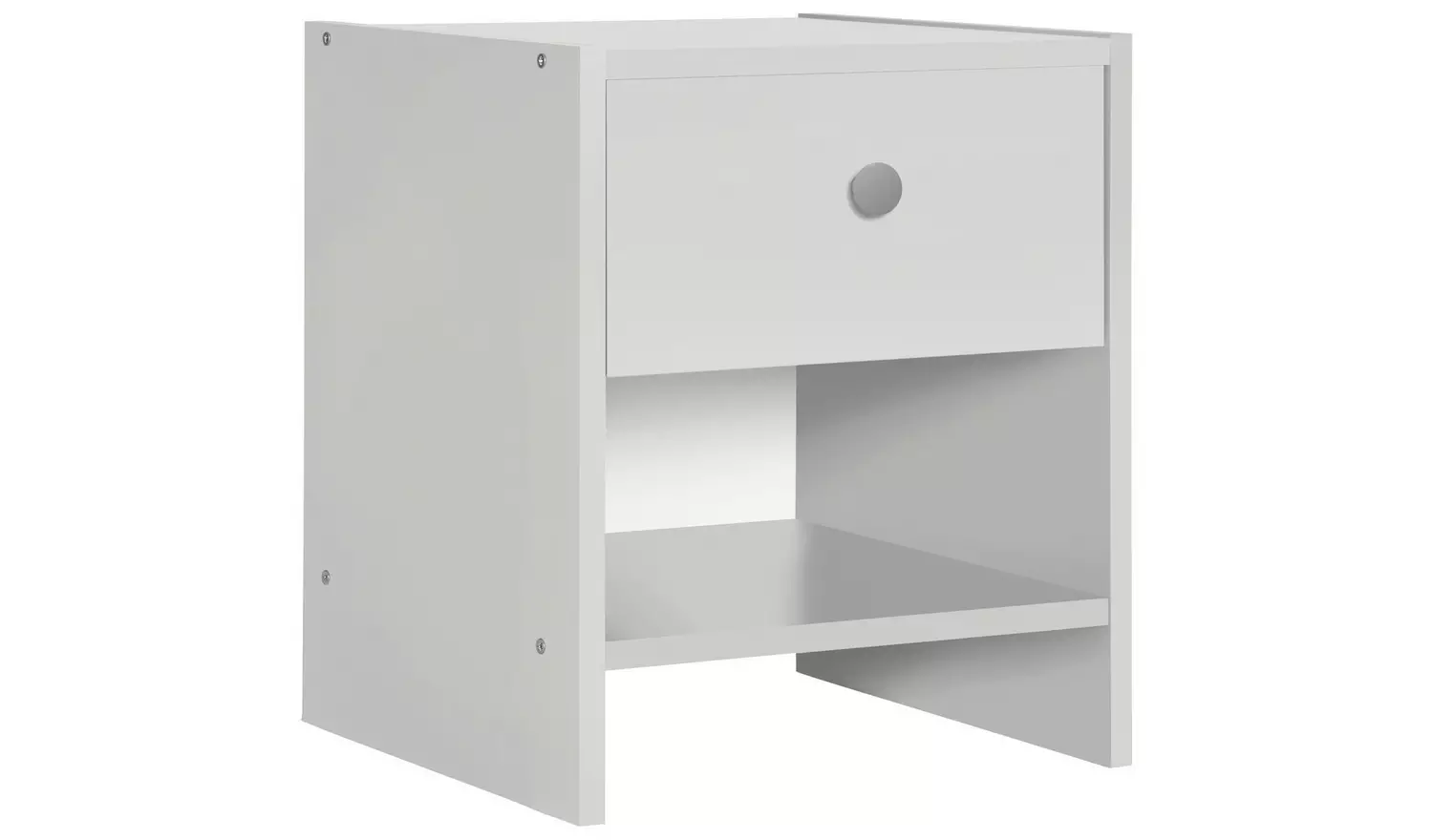 Argos Home Seville 1 Drawer Bedside Table - White