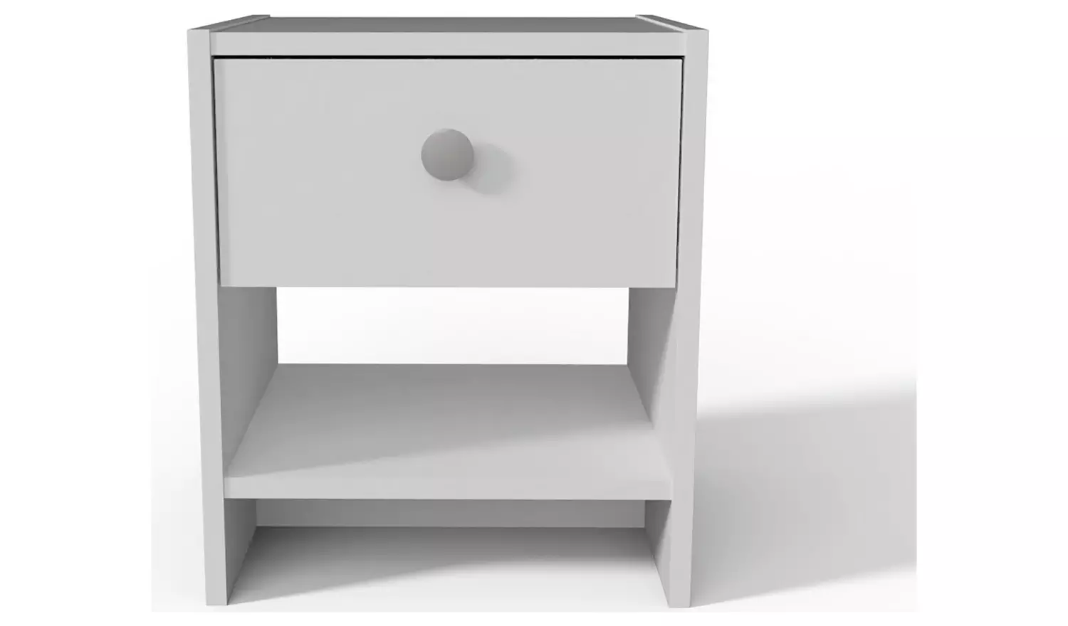 Argos Home Seville 1 Drawer Bedside Table - White