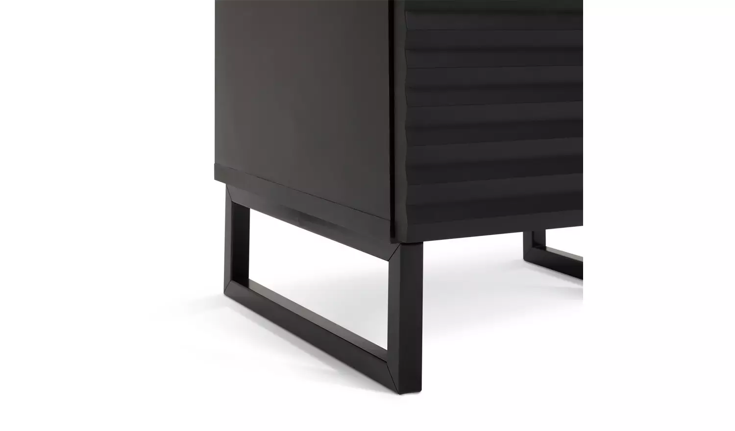 Habitat Cairo 1 Drawer Bedside Table - Black