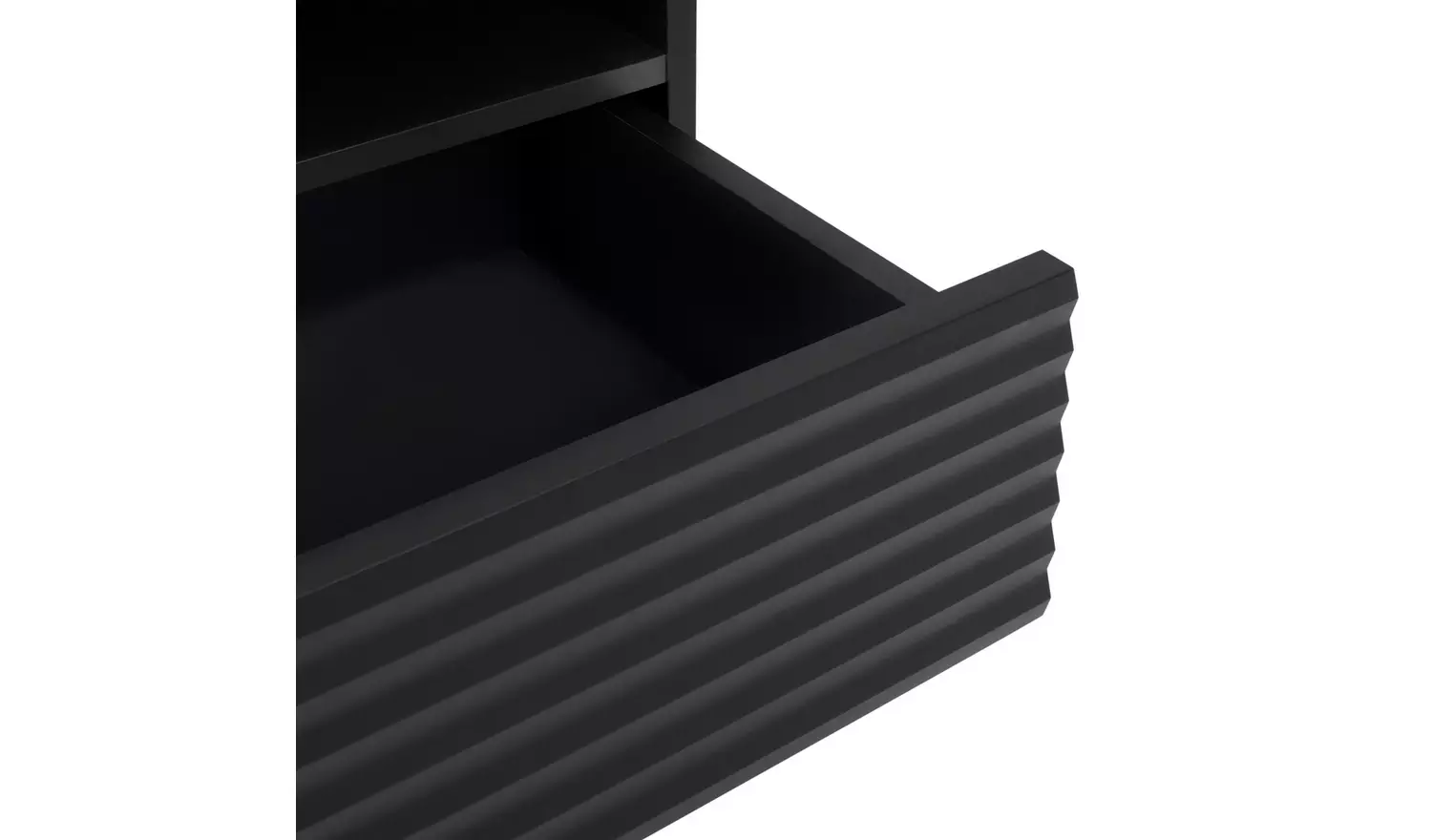 Habitat Cairo 1 Drawer Bedside Table - Black