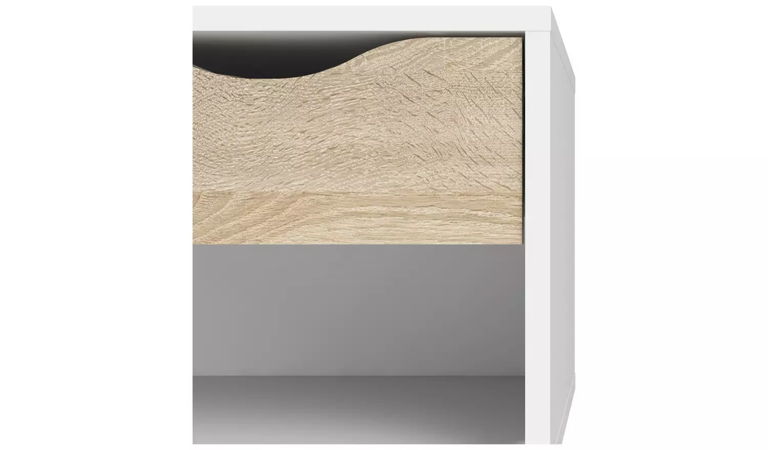 Tvilum 0slo 1 Drawer Bedside Table - White & Oak