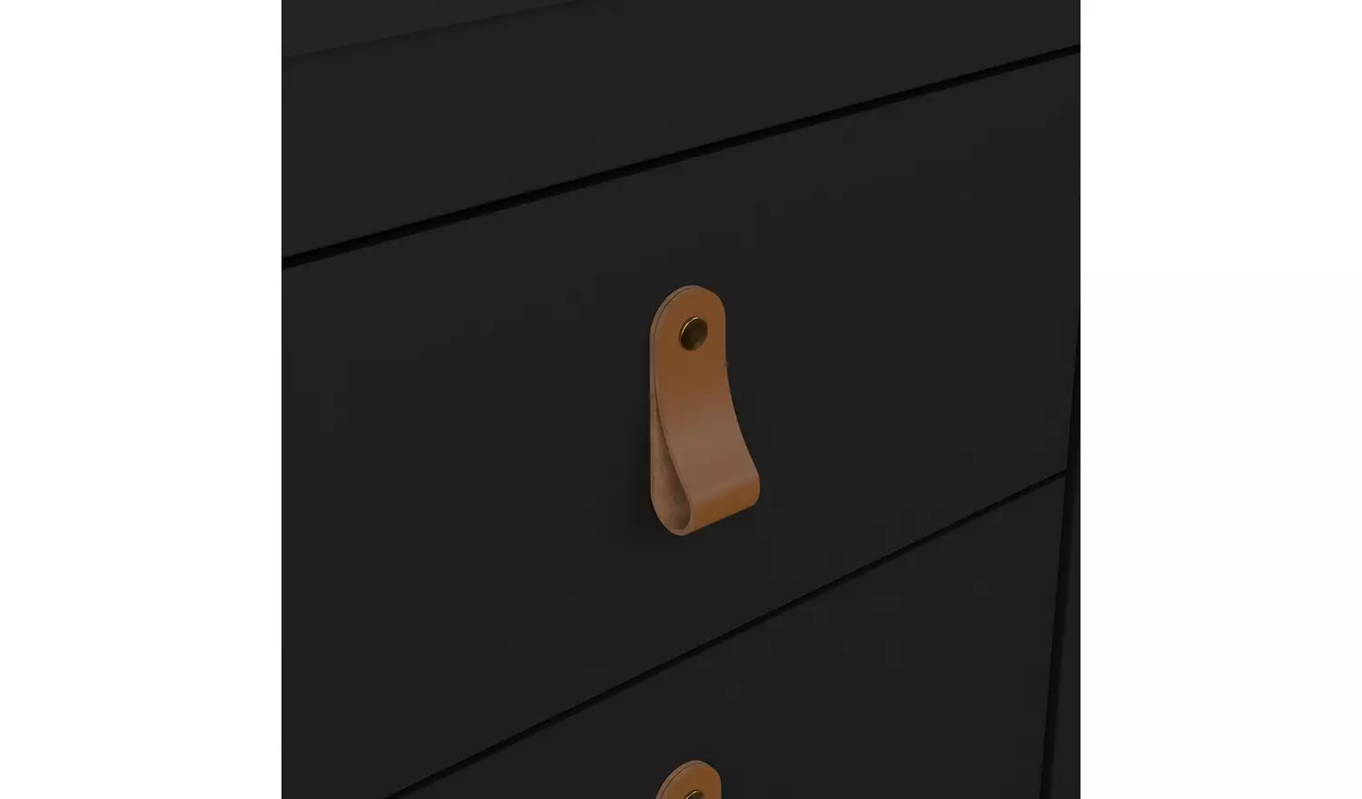 Tvilum Madrid 2 Drawer Bedside Table - Black