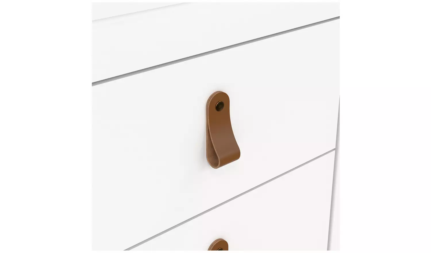 Tvilum Madrid 2 Drawer Bedside Table- White