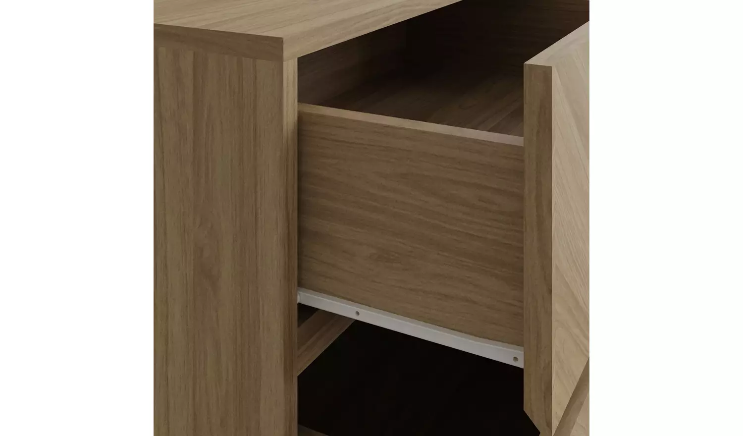 GFW Catania 3 Drawers Set of 2 Bedside Table - Oak