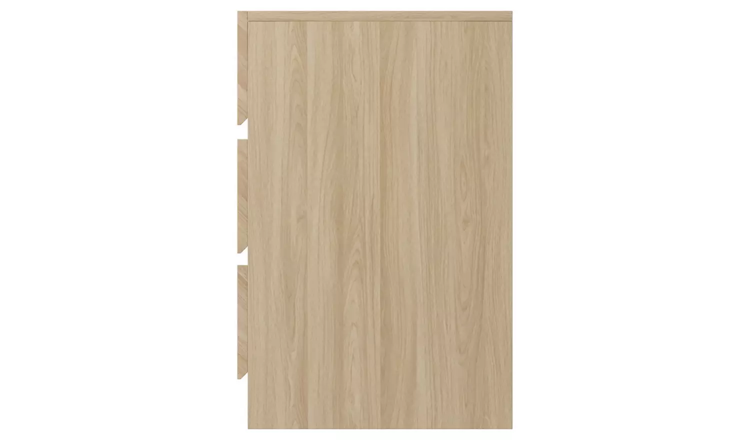 GFW Catania 3 Drawers Set of 2 Bedside Table - Oak