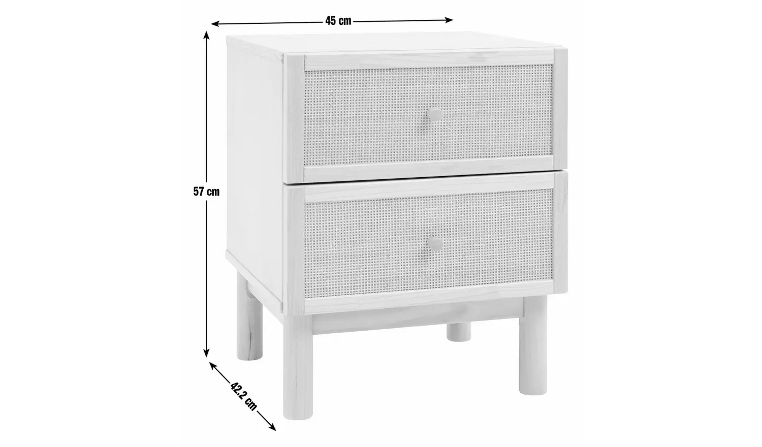 Habitat Simone 2 Drawer Bedside Table