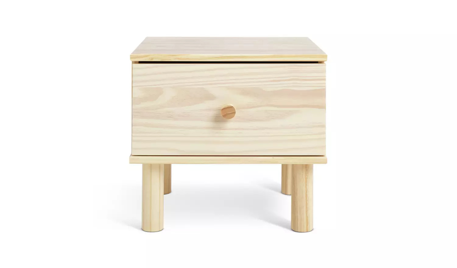 Habitat Akio 1 Drawer Bedside Table - Pine