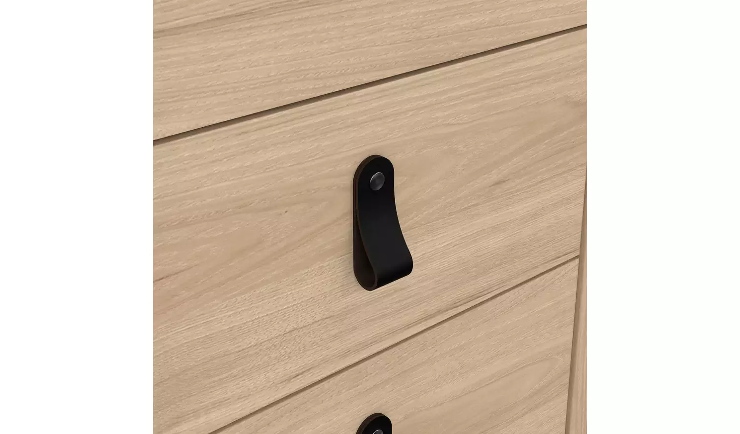 Tvilum Madrid 2 Drawer Bedside Table - Oak