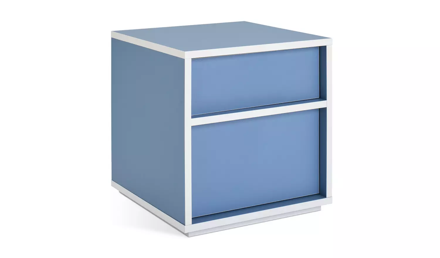 Habitat Edale 2 Drawer Bedside Table - Blue