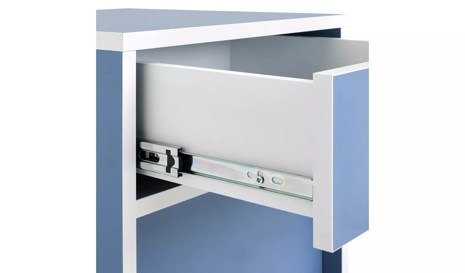 Habitat Edale 2 Drawer Bedside Table - Blue