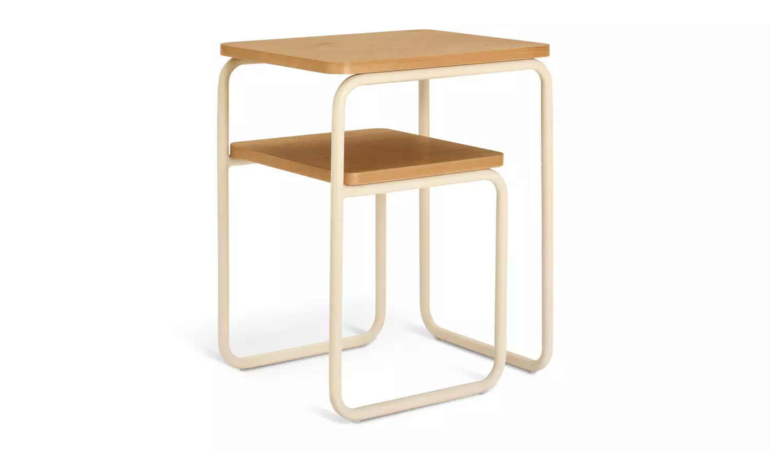 Habitat Leigh Metal Bedside Table - White