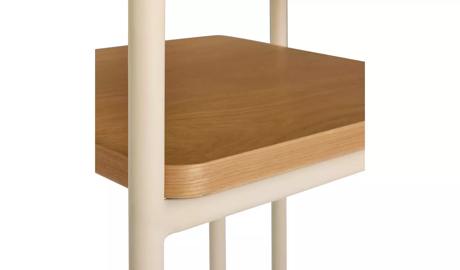 Habitat Leigh Metal Bedside Table - White