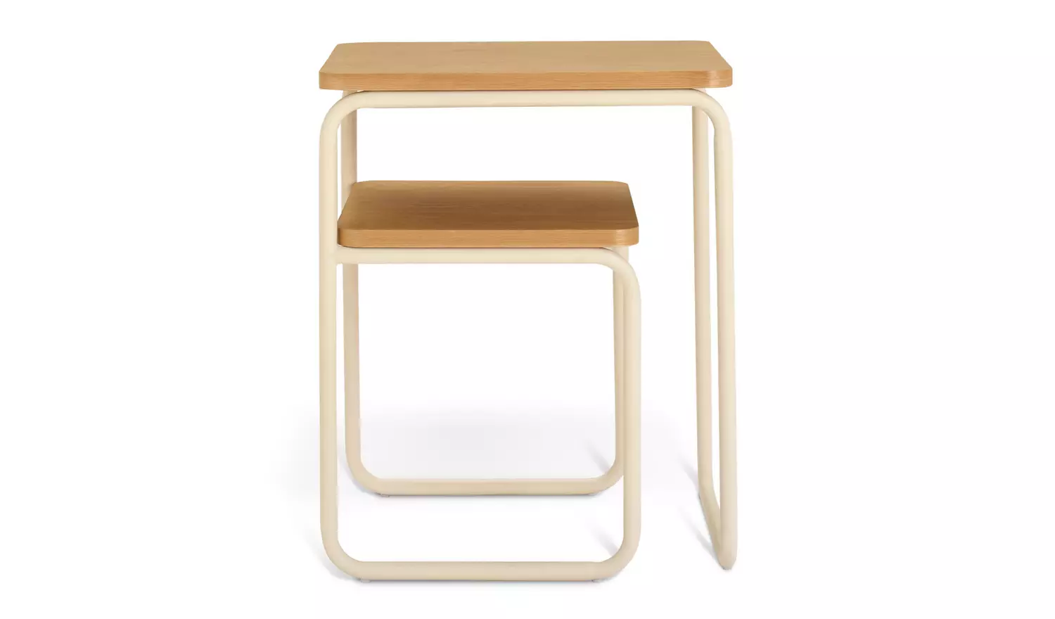 Habitat Leigh Metal Bedside Table - White