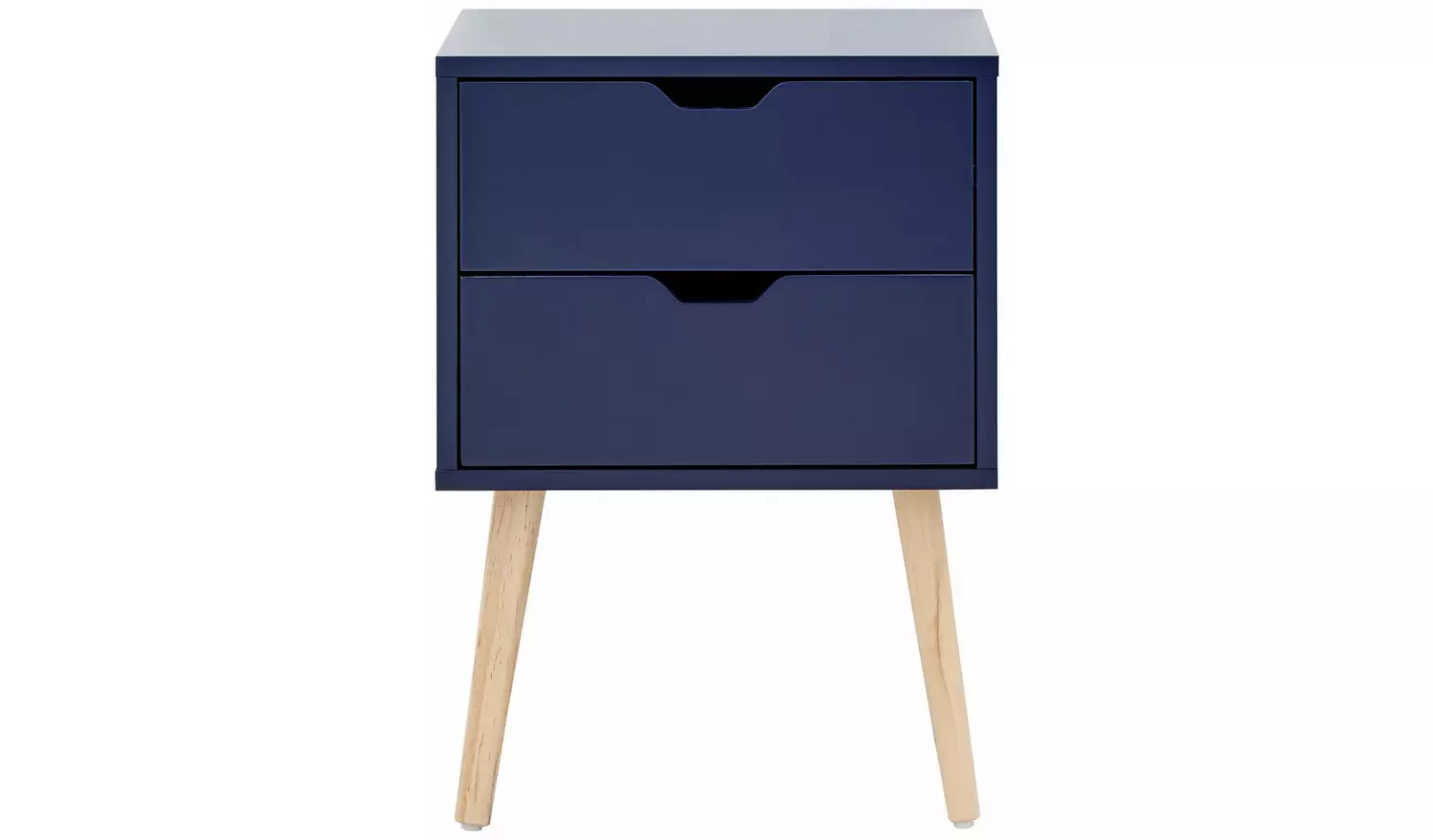GFW Nyborg 2 Drawer Bedside Table - Blue