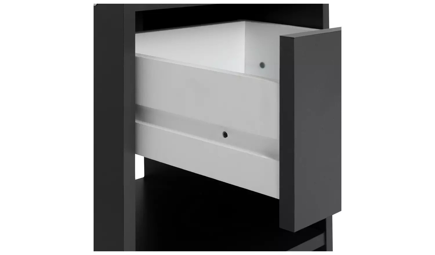 Argos Home Seville 1 Drawer Bedside Table - Anthracite