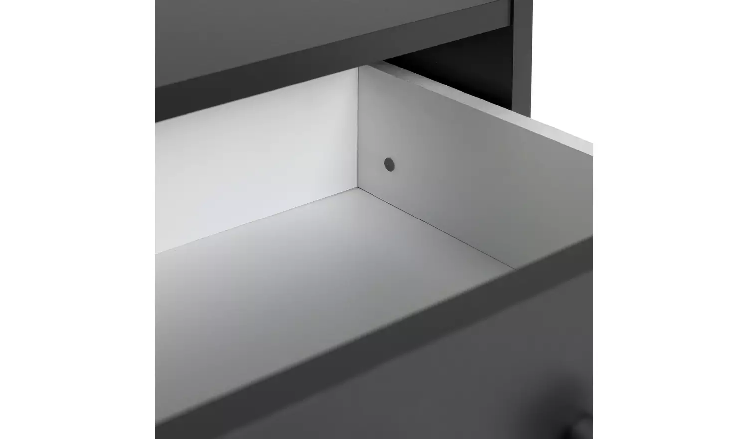 Argos Home Seville 1 Drawer Bedside Table - Anthracite