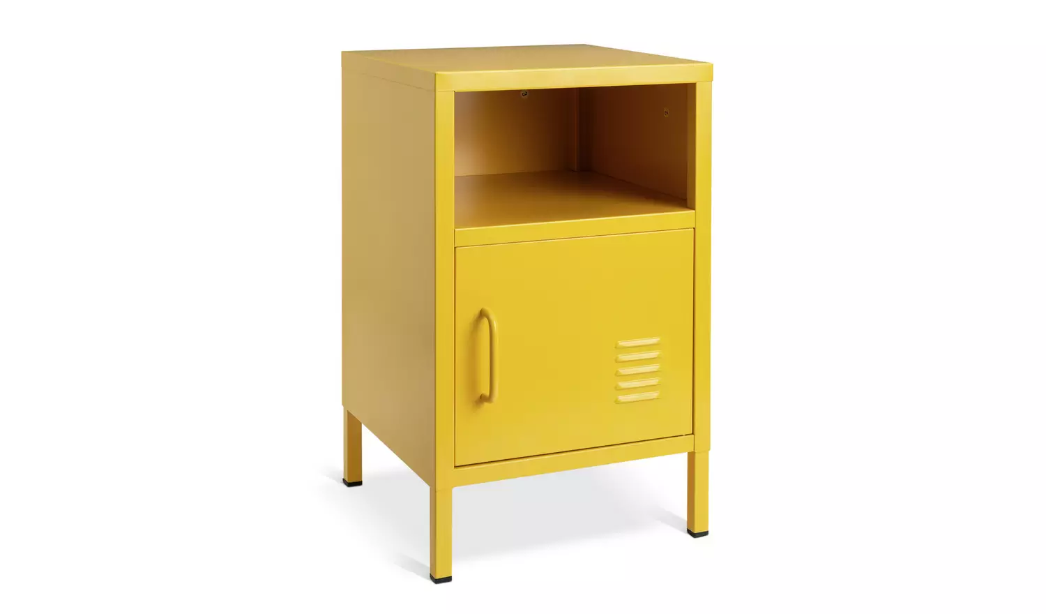 Habitat Stevie 1 Door Bedside Table - Mustard