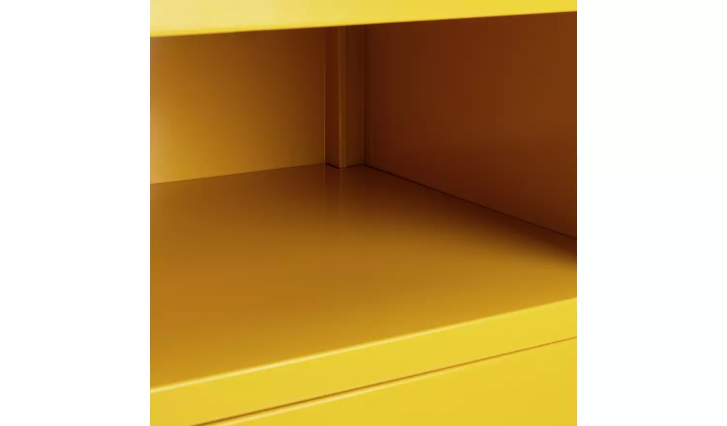 Habitat Stevie 1 Door Bedside Table - Mustard