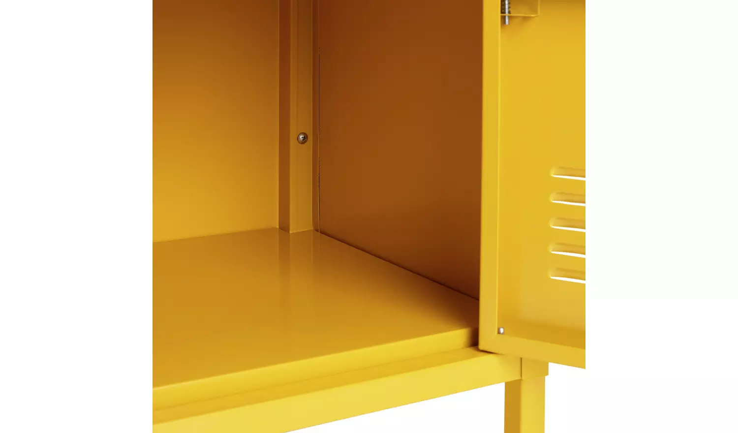 Habitat Stevie 1 Door Bedside Table - Mustard