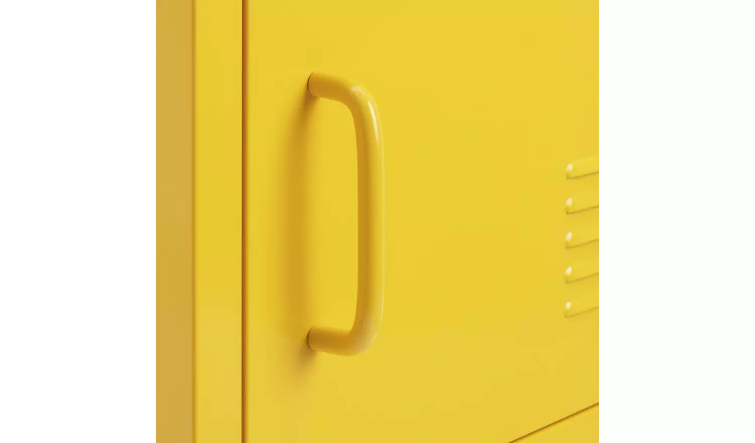 Habitat Stevie 1 Door Bedside Table - Mustard