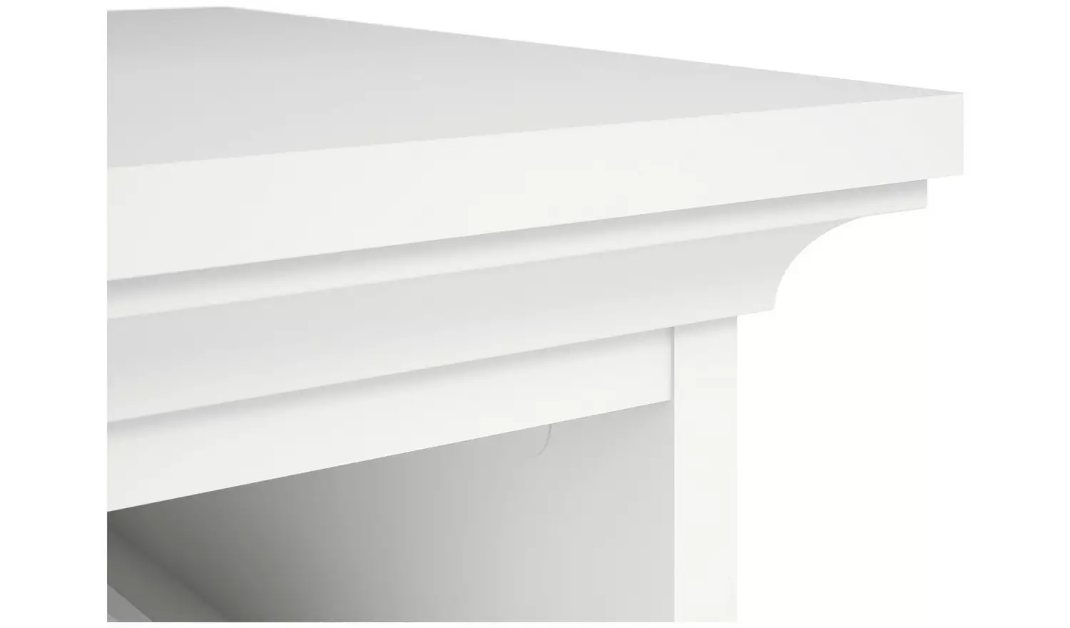 TvilumParis 2 Drawer Bedside Table - White