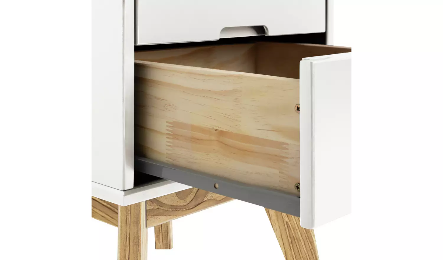 Habitat Pimlico 2 Drawer Bedside Table - White