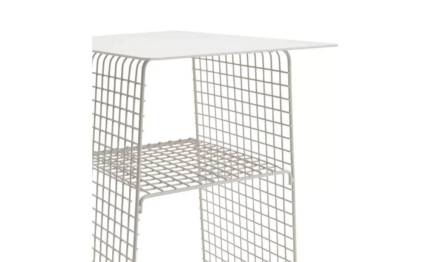 Habitat Cal Metal Bedside Table - Grey