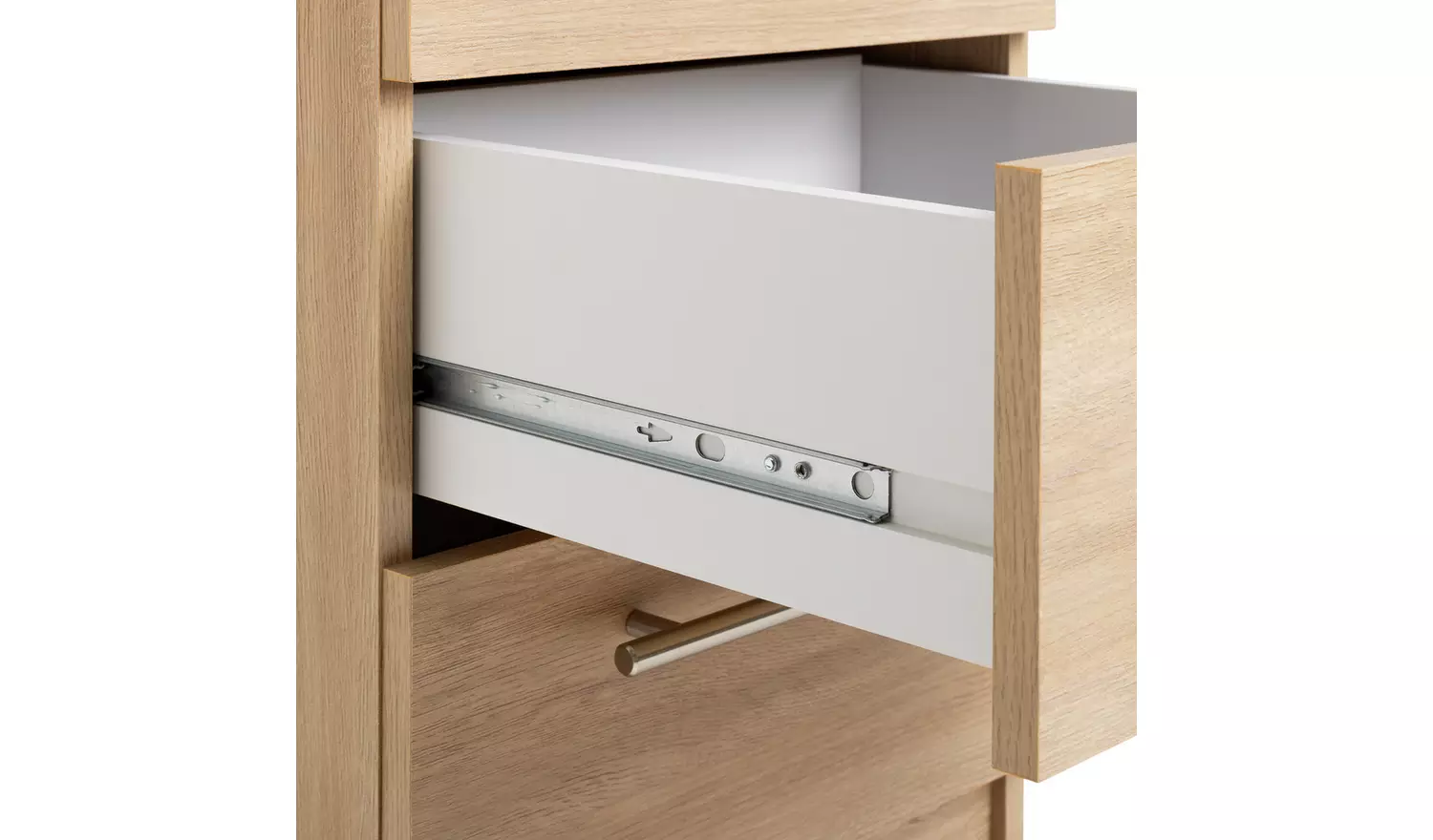 Argos Home Brisbane 3 Drawer Bedside - Oak