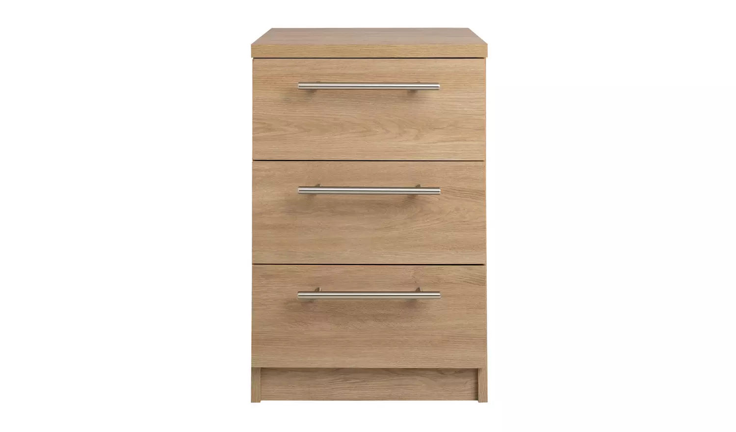 Argos Home Brisbane 3 Drawer Bedside - Oak