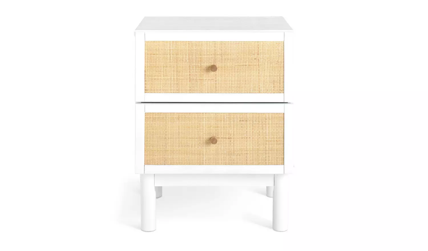 Habitat Simone 2 Drawer Bedside Table - White
